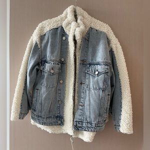 Blank NYC Denim/Sherpa Jacket - new with tags